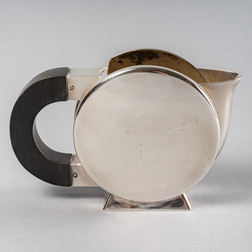 1930 Christofle Christian Fjerdingstad Coffee Tea Set Art Deco Silver Plate - 