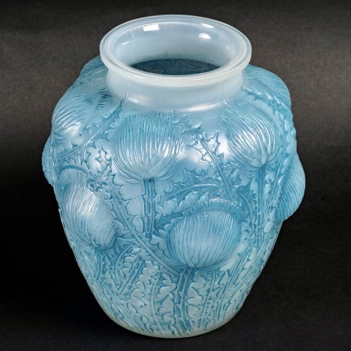 1926 René Lalique - Vase Domrémy - Verrerie, Cristallerie Style Art Déco