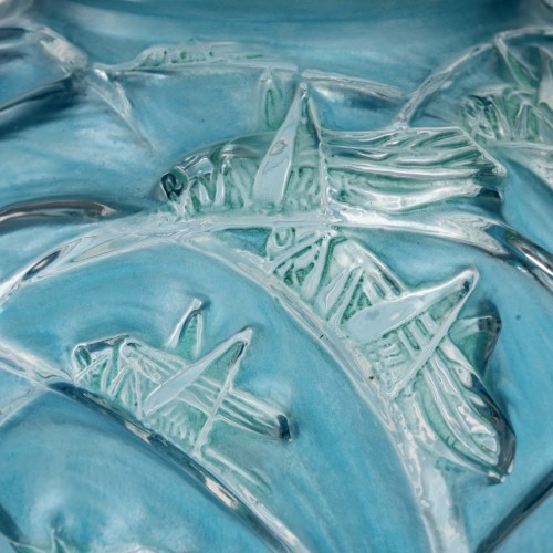 Glass & Crystal  - 1912 René Lalique Vase Sauterelles