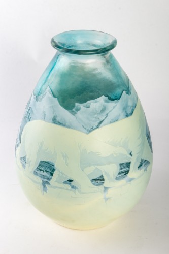 1925 Emile Gallé - Vase "Ours Polaires" - BG Arts