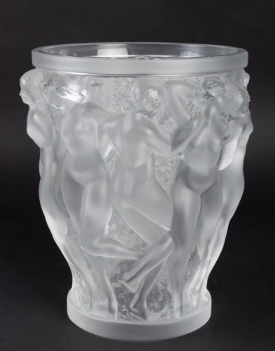Antiquités - Lalique France - Vase Bacchantes 