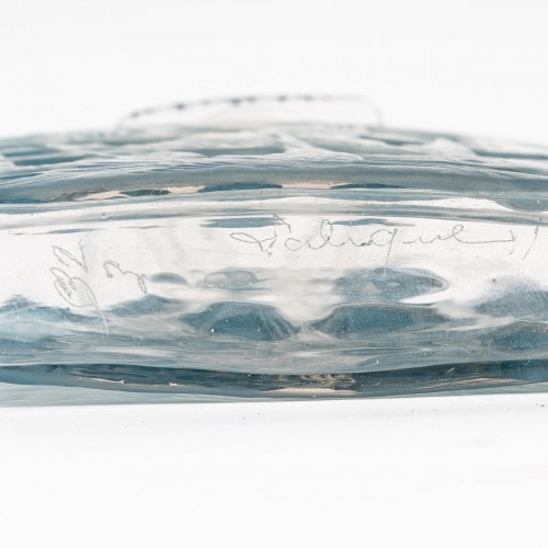 Verrerie, Cristallerie  - 1920 René Lalique - Flacon Carré Plat Hirondelles