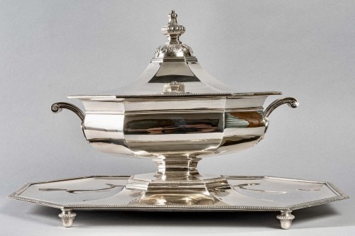 - Odiot - Centre de table en argent massif