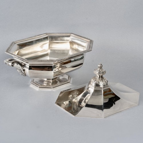Antiquités - Odiot - Centre de table en argent massif