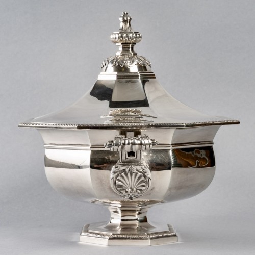 Antiquités - Odiot - Centre de table en argent massif
