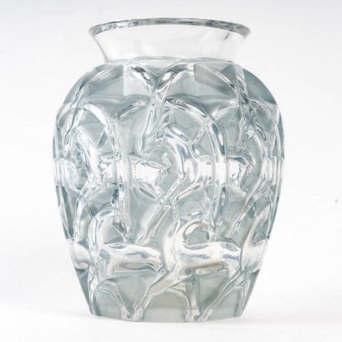 1931 René Lalique - Vase Chamois - Verrerie, Cristallerie Style Art Déco