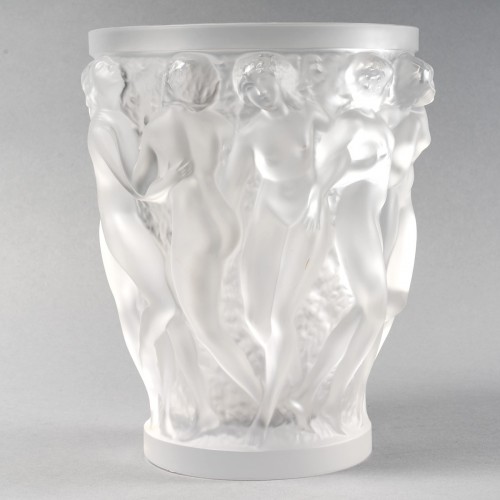 Art Déco - Lalique France - Vase Bacchantes 