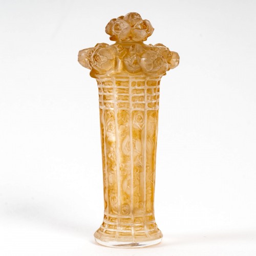 1912 René Lalique - Flacon Panier de Roses - Verrerie, Cristallerie Style Art Déco