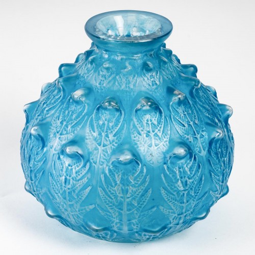 1912 René Lalique - Vase Fougères - Verrerie, Cristallerie Style Art Déco