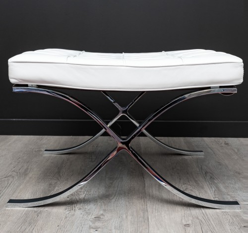 Ludwig Mies Van Der Rohe - Knoll International - Barcelona Ottoman Stool - Seating Style Art Déco