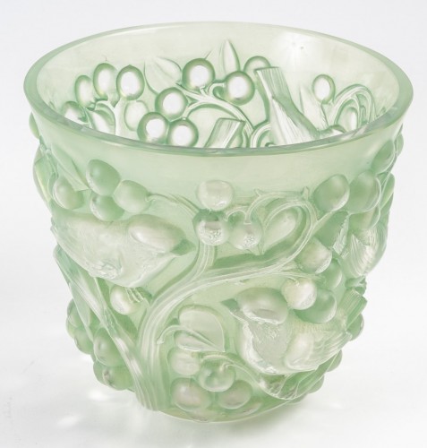 1921 René Lalique - Vase Avallon - Glass & Crystal Style Art Déco