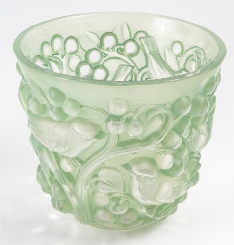 1921 René Lalique - Vase Avallon - Verrerie, Cristallerie Style Art Déco