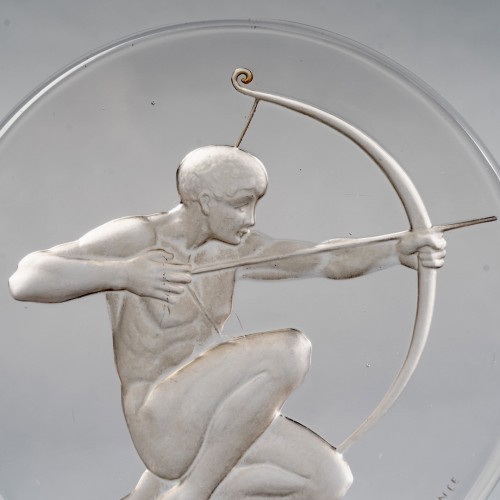 1926 René Lalique - Car Mascot Hood Ornament Archer - 