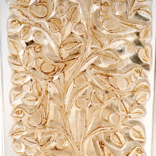 1938 René Lalique - Vase quatre Panneaux - Verrerie, Cristallerie Style Art Déco