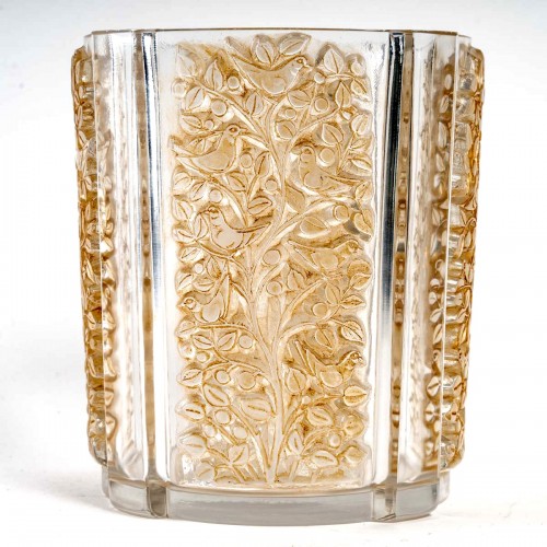 1938 René Lalique - &quot;Quatre Pannneaux&quot; vase - 