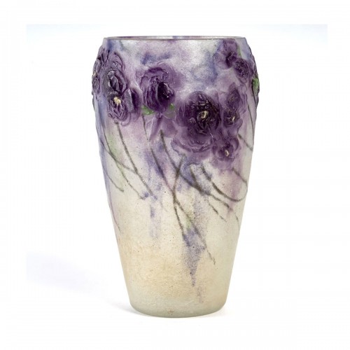 1918 Gabriel Argy-rousseau - Vase Violette de Parme