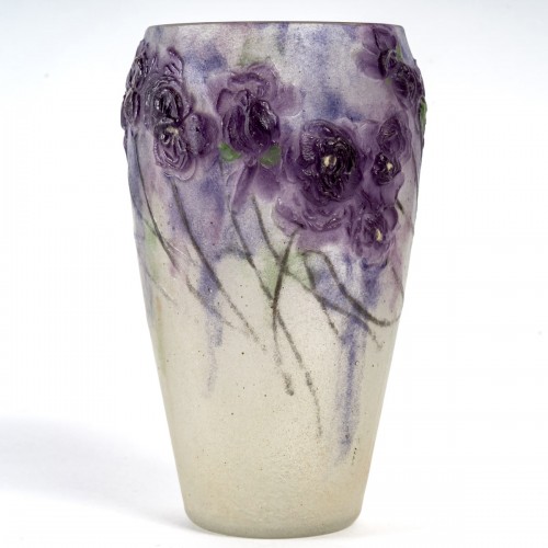 1918 Gabriel Argy-rousseau - Vase Violette de Parme - BG Arts