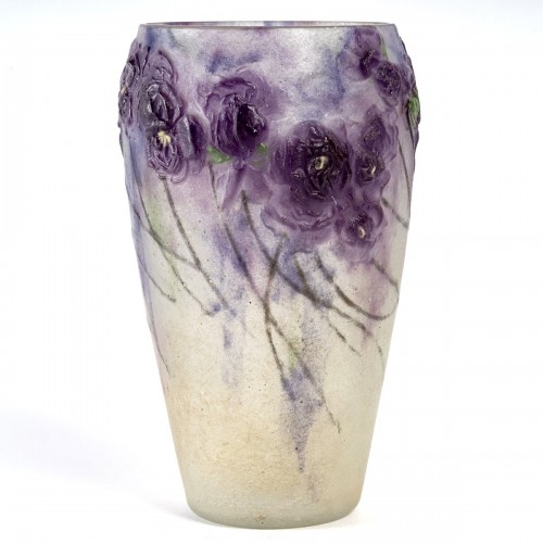 Antiquités - 1918 Gabriel Argy-rousseau - Vase Violette de Parme