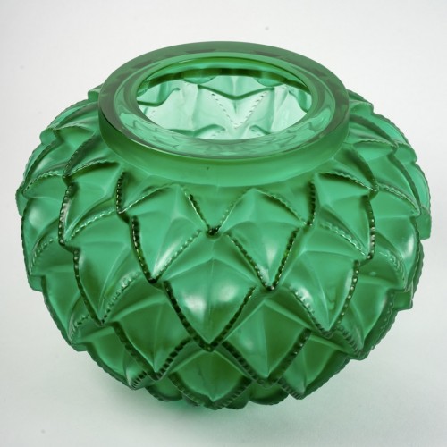 1929 René Lalique - Vase Languedoc - Verrerie, Cristallerie Style Art Déco