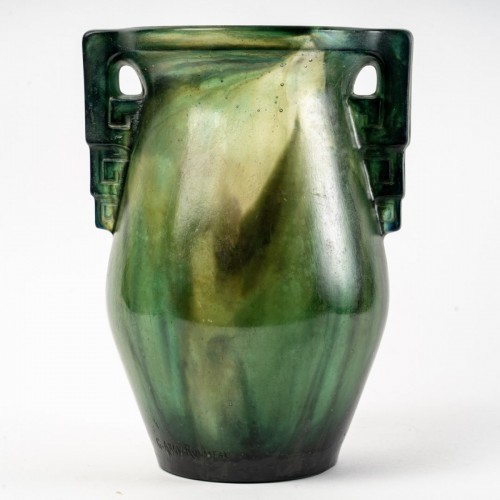 Antiquités - 1927 Gabriel Argy Rousseau - Vase Anses Geometriques