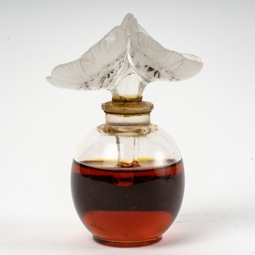 Glass & Crystal  - 1929 René Lalique - Perfume Bottle les Anémones for Forvil