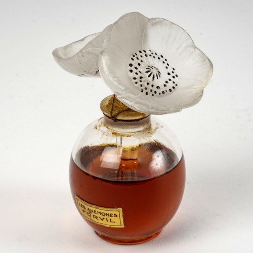 1929 René Lalique - Perfume Bottle les Anémones for Forvil - Art Déco