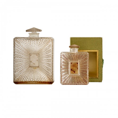 1925 René Lalique - Perfume Bottle La Belle Saison X 2 for Houbigant