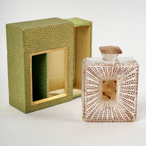 1925 René Lalique - Perfume Bottle La Belle Saison X 2 for Houbigant - 
