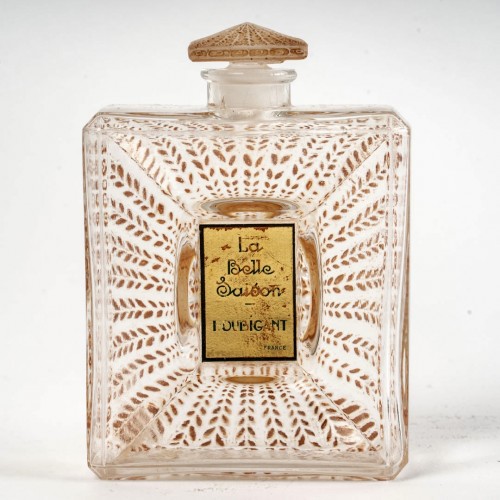 1925 René Lalique - Perfume Bottle La Belle Saison X 2 for Houbigant - Art Déco
