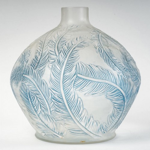Art Déco - 1920 René Lalique - Vase Plumes