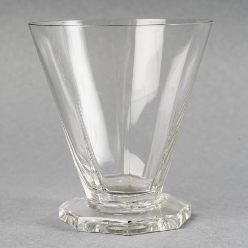 20th century - 1935 René Lalique Set Of Quincy Glasses - 37 Pieces (36 Glasses 1 Decanter)