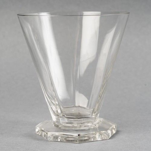 XXe siècle - 1935 René Lalique - Service Quincy - 37 Pièces ( 36 Verres - 1 Carafe)