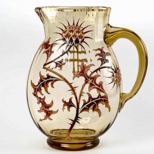 Emile Gallé - Orangeade Set Thistles 5 Pieces - Art nouveau