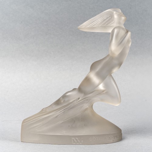 1929 René Lalique - Statuette Côte d'Azur Pullman Express - Verrerie, Cristallerie Style Art Déco