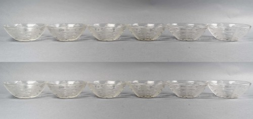 1924 René Lalique - Set Of 12 Pissenlit Glass Bowls - Art Déco