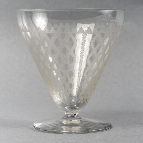 Baccarat - Set Of Alhambra Engraved Clear Crystal Glasses - 42 Pieces - 