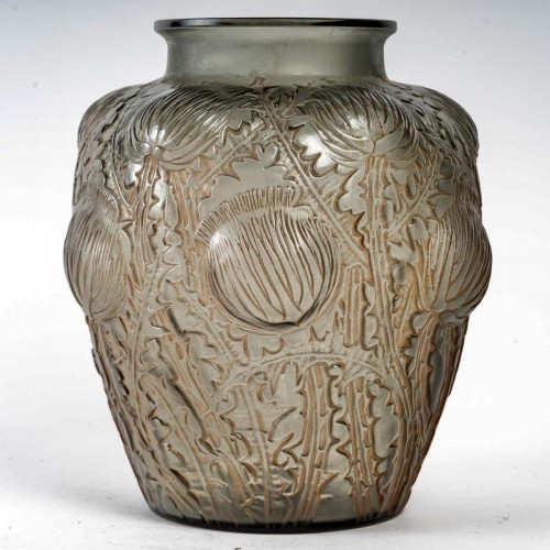 1926 René Lalique - Vase Domrémy - Verrerie, Cristallerie Style Art Déco