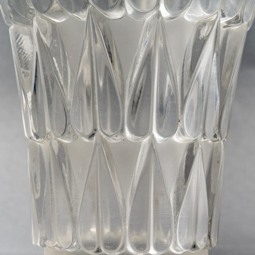 Verrerie, Cristallerie  - 1934 René Lalique - Vase Feuilles