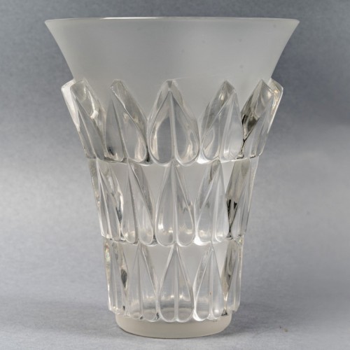 1934 René Lalique - Vase Feuilles - Art Déco