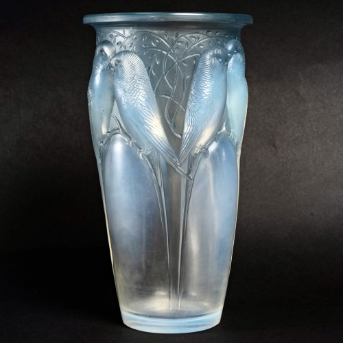 1924 René Lalique - Vase Ceylan - Verrerie, Cristallerie Style Art Déco