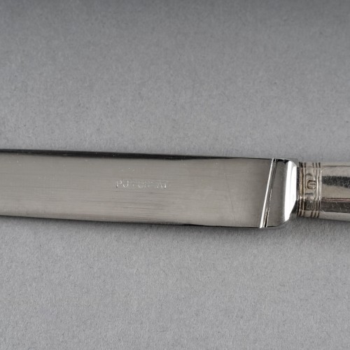 Puiforcat Cutlery Flatware Set Louvois &amp; Turenne Sterling Silver 162 Pieces - 