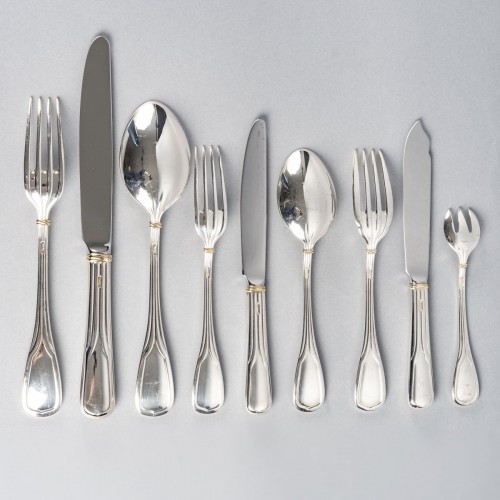 silverware & tableware  - Cartier - Cutlery Flatware Set Must Silver Metal - 79 Pieces