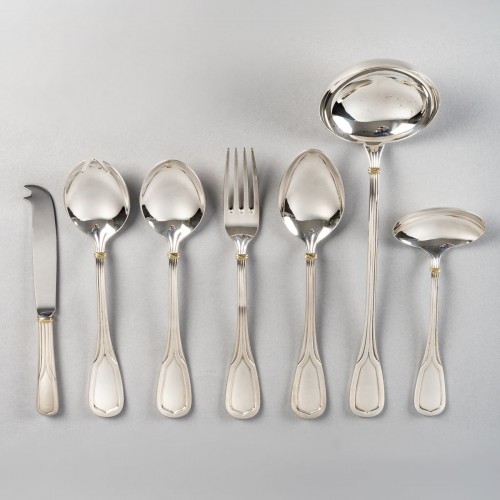 Cartier - Cutlery Flatware Set Must Silver Metal - 79 Pieces - 