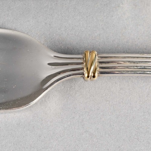 20th century - Cartier - Cutlery Flatware Set Must Silver Metal - 79 Pieces