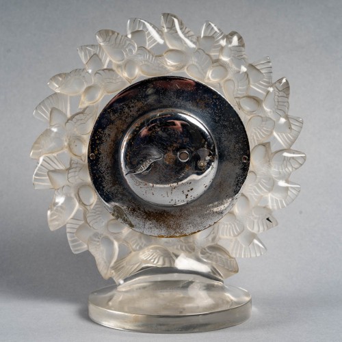 1931 René Lalique - Clock Roitelets Omega Mechanical Movement - Art Déco