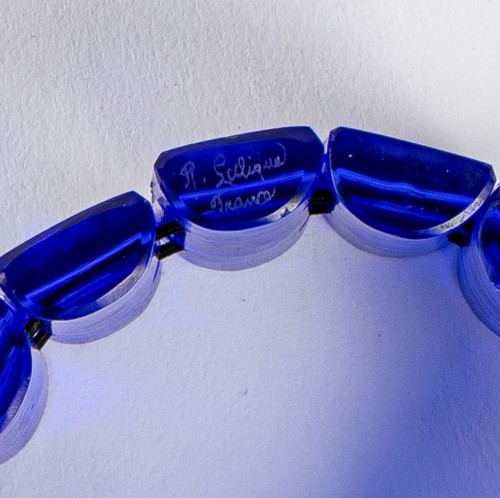 Glass & Crystal  - 1928 René Lalique Bracelet Poussins Art Deco