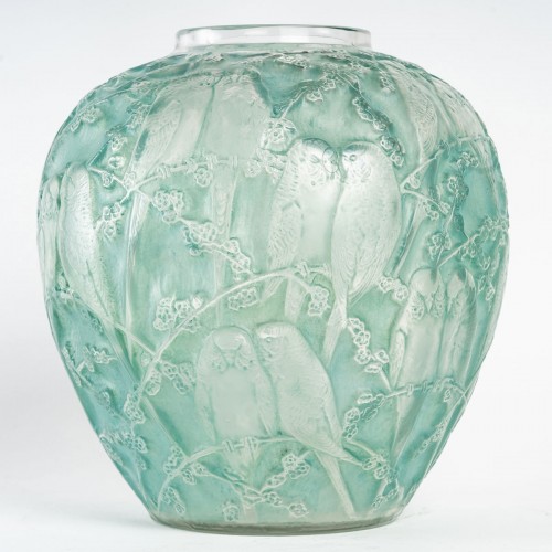 1919 René Lalique - Vase Perruches - BG Arts