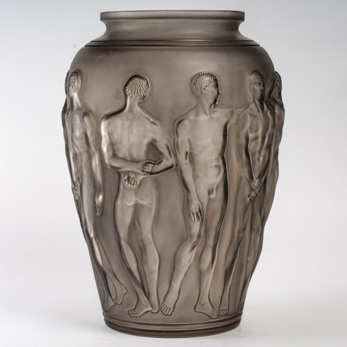1928 René Lalique - Vase Palestre - BG Arts