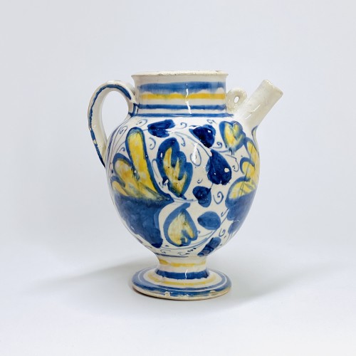Céramiques, Porcelaines  - Chevrette en majolique de Lyon - Deuxième moitié du XVIe siècle