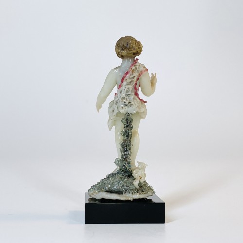 Spun glass from Nevers - Saint John the Baptist - Eighteenth century - 